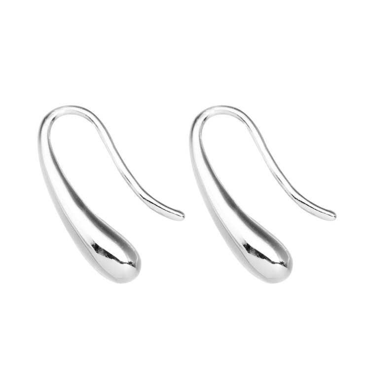 シルバー | ピアス 金属アレルギー対応 つけっぱなし フープ ダイヤ 18k シルバー | Noelmarket