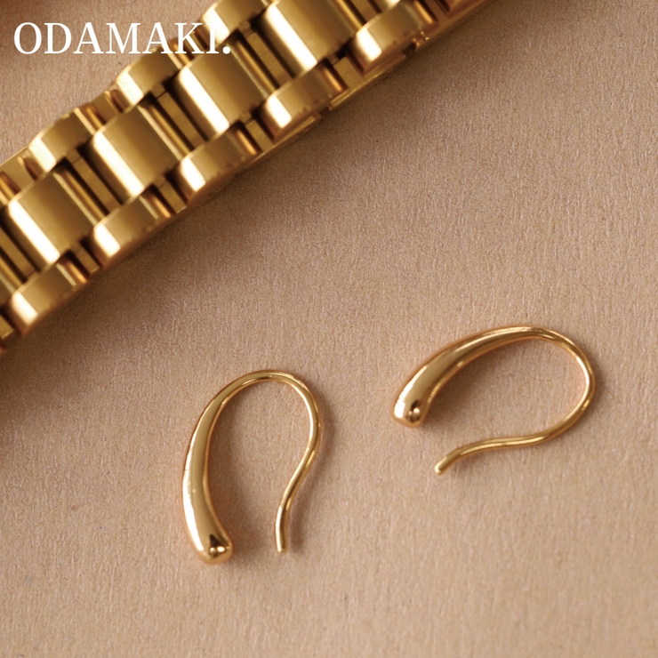 ピアス 金属アレルギー対応 つけっぱなし フープ ダイヤ 18k シルバー | Noelmarket | 詳細画像3 