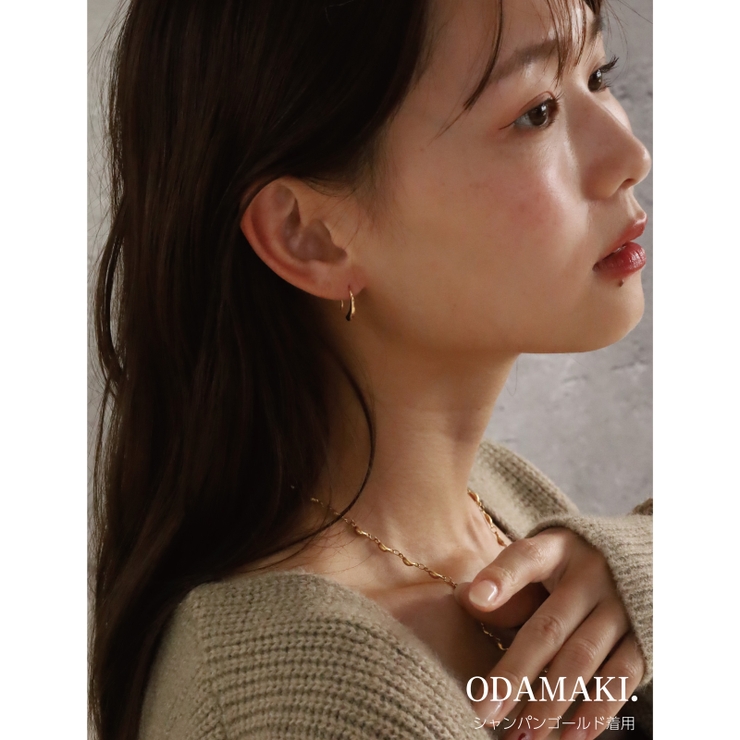 ピアス 金属アレルギー対応 つけっぱなし フープ ダイヤ 18k シルバー | Noelmarket | 詳細画像9 