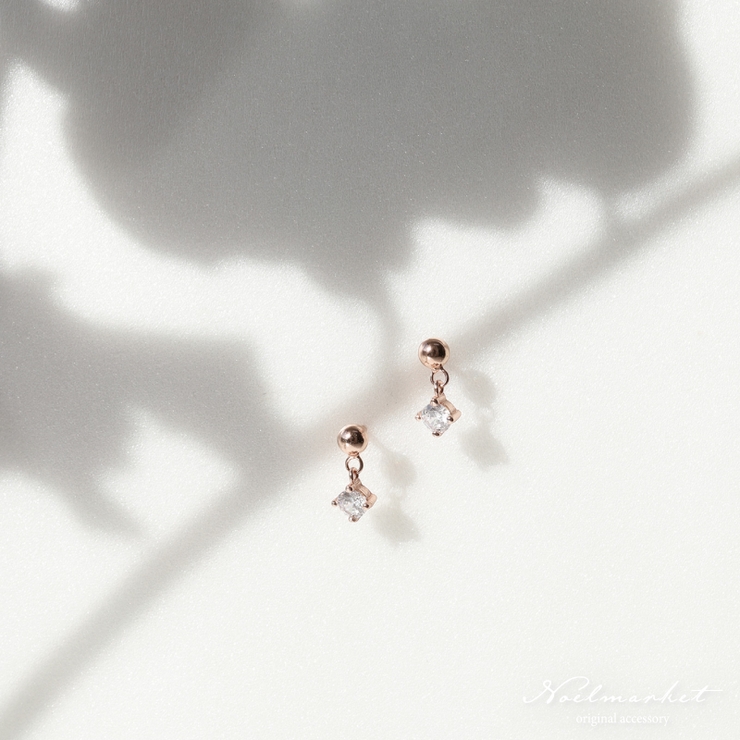 ピアス 金属アレルギー対応 つけっぱなし 小ぶり シンプル 18k シルバー  | Noelmarket | 詳細画像7 