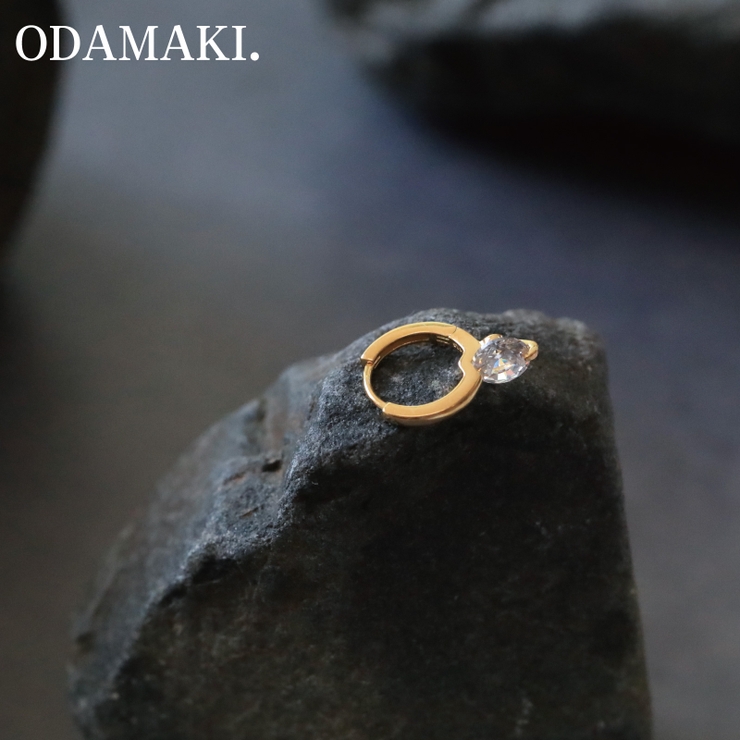 ピアス 金属アレルギー対応 つけっぱなし フープ ダイヤ 18k シルバー | Noelmarket | 詳細画像11 