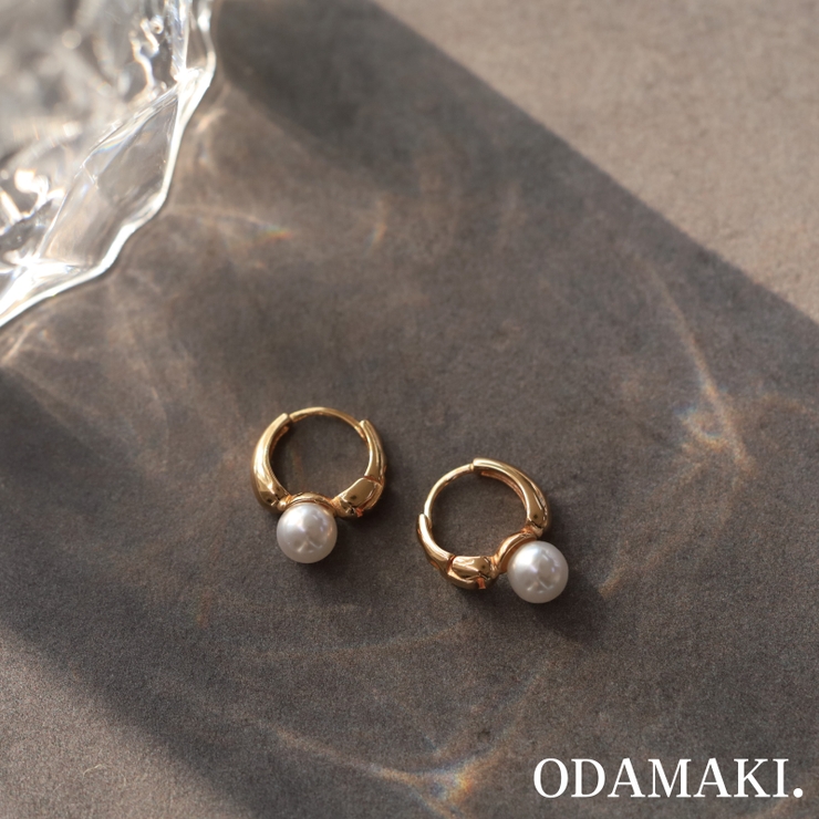 ピアス 金属アレルギー対応 つけっぱなし パール フープ 18k 小さめ | Noelmarket | 詳細画像2 