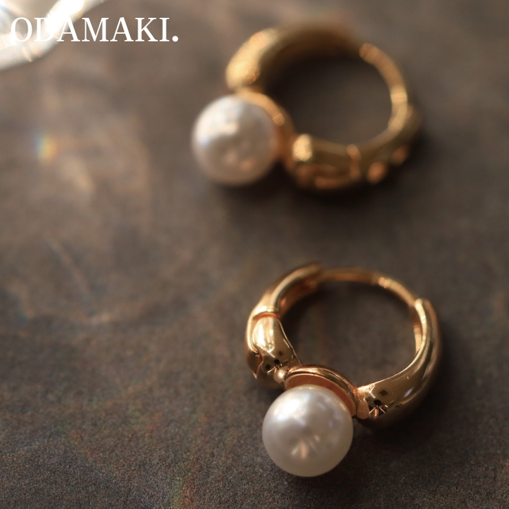 ピアス 金属アレルギー対応 つけっぱなし パール フープ 18k 小さめ | Noelmarket | 詳細画像4 