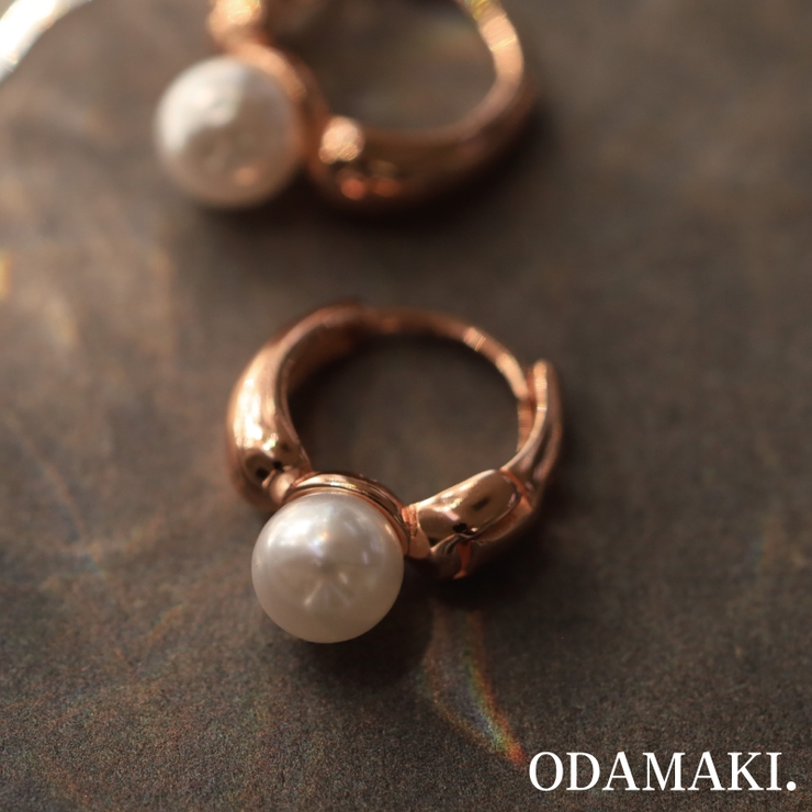ピアス 金属アレルギー対応 つけっぱなし パール フープ 18k 小さめ | Noelmarket | 詳細画像7 