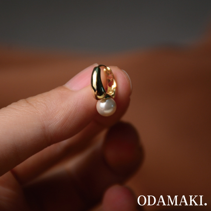 ピアス 金属アレルギー対応 つけっぱなし パール フープ 18k 小さめ | Noelmarket | 詳細画像15 