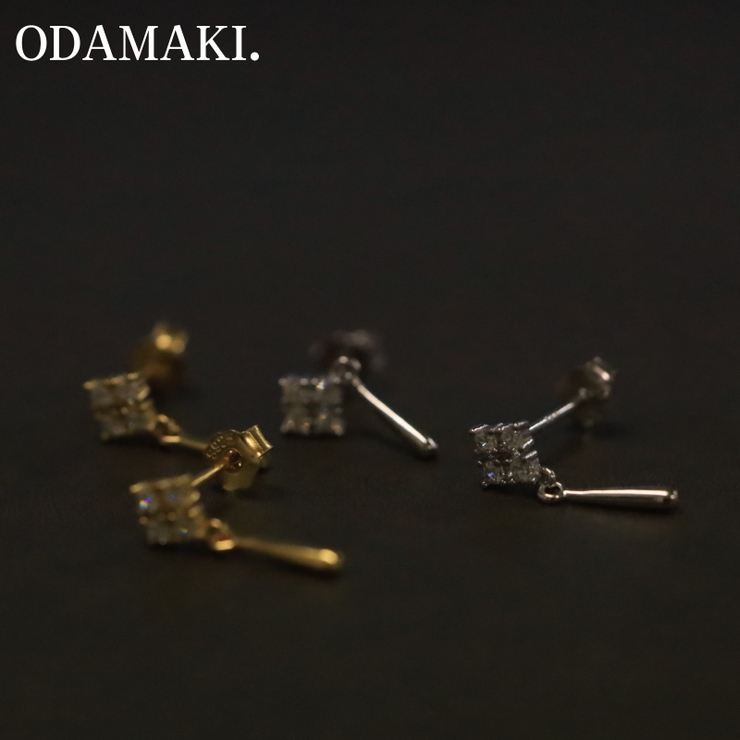 ピアス 金属アレルギー対応 つけっぱなし ダイヤ シンプル 18k 小さめ | Noelmarket | 詳細画像9 