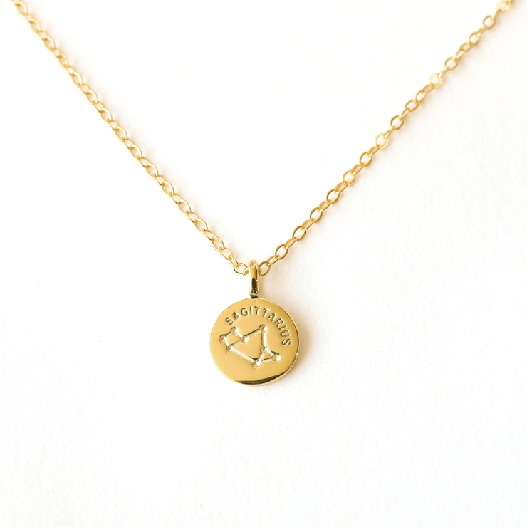 いて座 | 星座ネックレス ネックレス 金属アレルギー対応 レディース シルバー コイン | Noelmarket
