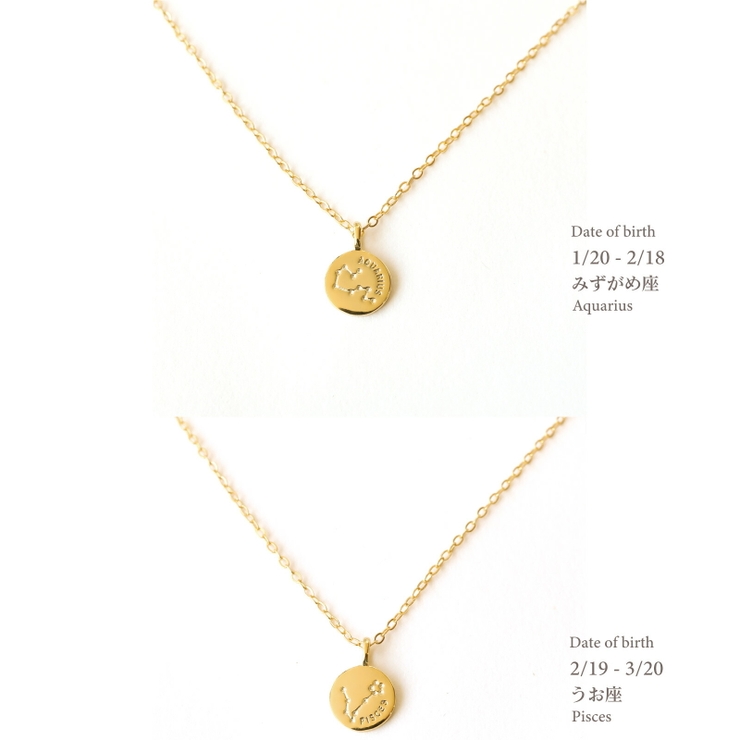 星座ネックレス ネックレス 金属アレルギー対応 レディース シルバー コイン | Noelmarket | 詳細画像16 