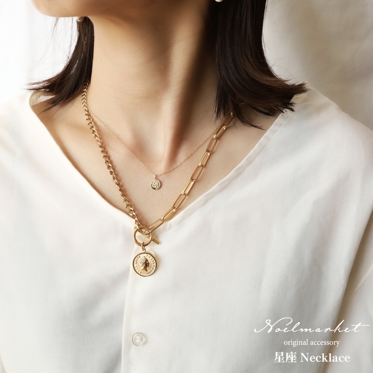 星座ネックレス ネックレス 金属アレルギー対応 レディース シルバー コイン | Noelmarket | 詳細画像5 