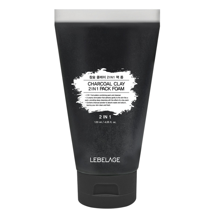 LEBELAGE炭クレイ2in1洗顔フォーム120ml 韓国コスメ[品番：QBKR0000457