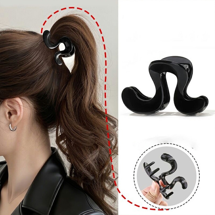 ウェーブ型ヘアクリップ バンスクリップ ヘアアレンジ | SLENDER | 詳細画像2 