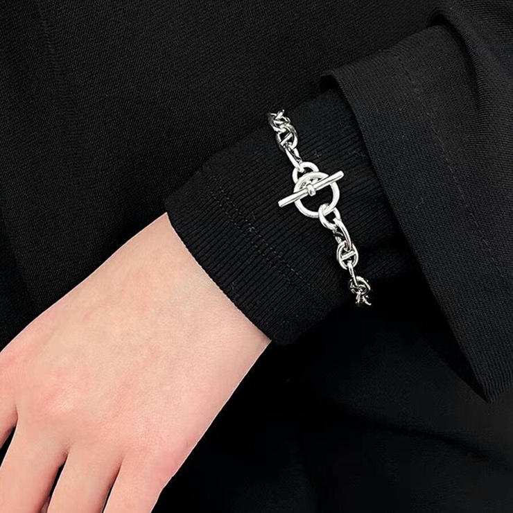 アンカーチェーンブレスレット レディース アクセント[品番