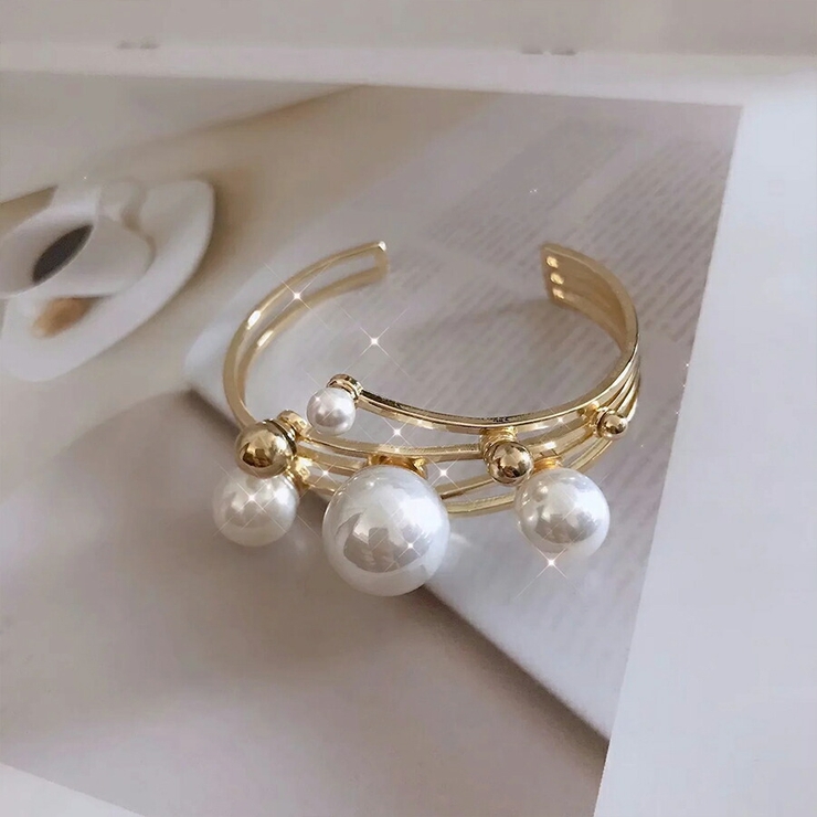 ビッグパールゴールドバングル ゴールド レディース | SLENDER | 詳細画像2 