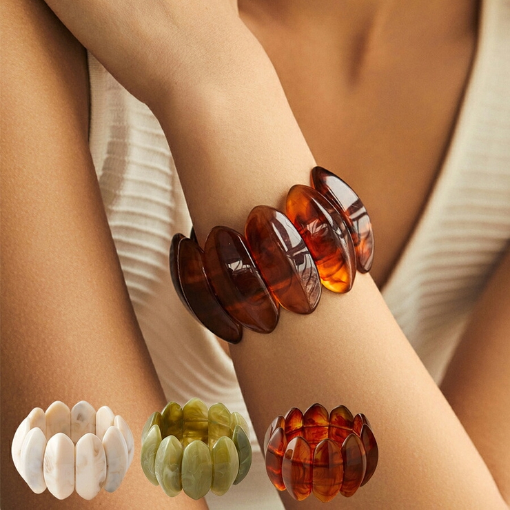 ボリュームデザインブレスレット 存在感抜群 アクセント | SLENDER | 詳細画像1 