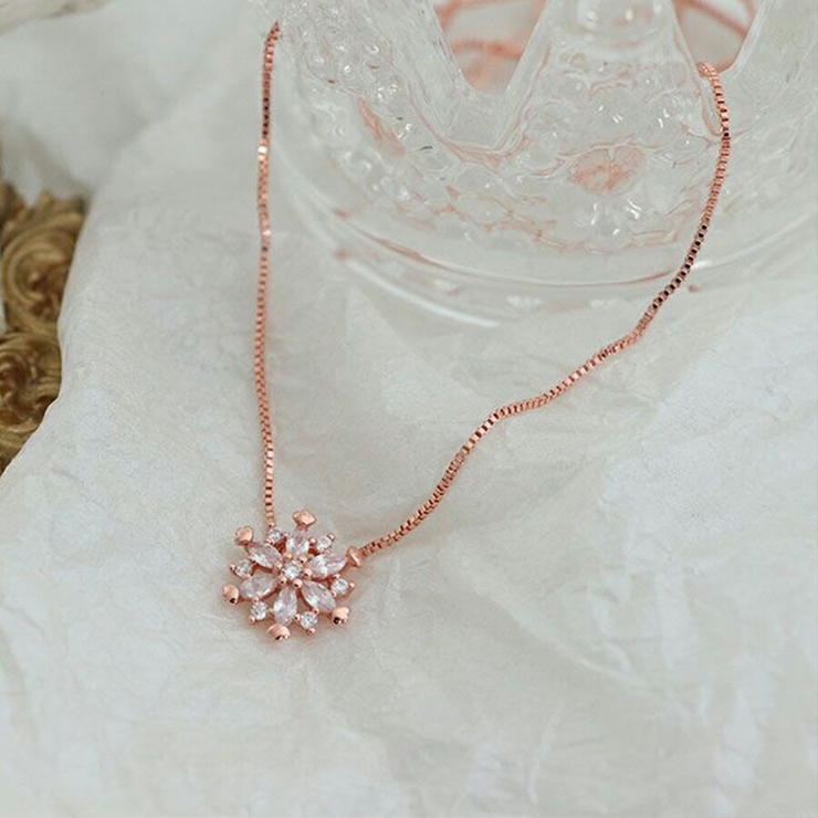 雪の結晶デザインネックレス レディース おしゃれ | SLENDER | 詳細画像6 