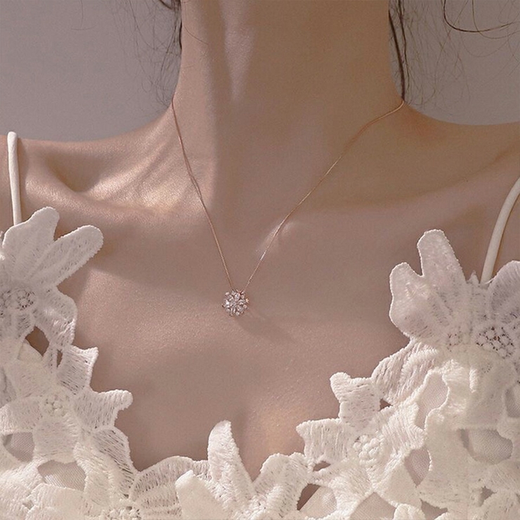 雪の結晶デザインネックレス レディース  おしゃれ[品番：XL000002224]｜SLENDER（スレンダー）のレディースファッション通販｜SHOPLIST（ショップリスト）