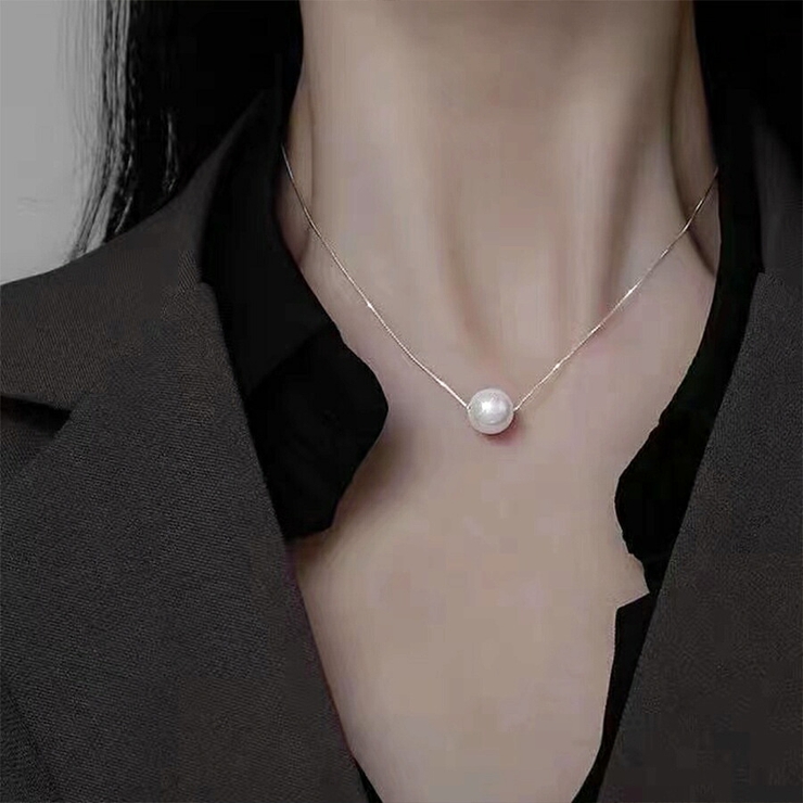 パール風ネックレス 10mm レディース | SLENDER | 詳細画像1 