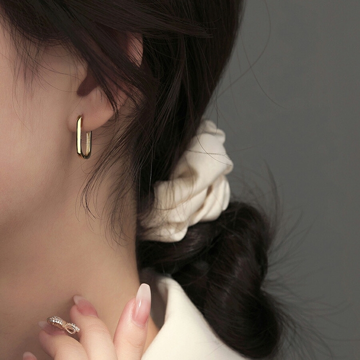 オーバルピアス レディース おしゃれ | SLENDER | 詳細画像3 