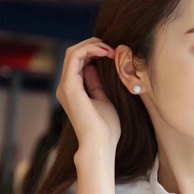 ビジューボールバックキャッチピアス レディース おしゃれ | SLENDER | 詳細画像2 