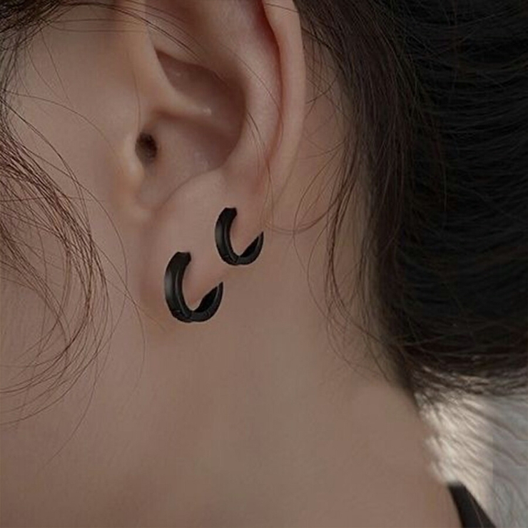 サージカルステンレスフープピアス 男女兼用 メンズ[品番