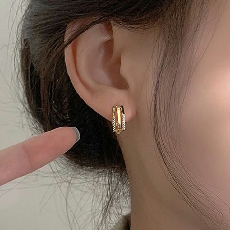 デザインフープピアス レディース   SLENDER スレンダ  ap042 | SLENDER | 詳細画像7 