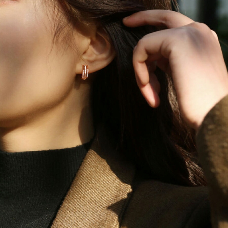 デザインフープピアス レディース   SLENDER スレンダ  ap042 | SLENDER | 詳細画像8 