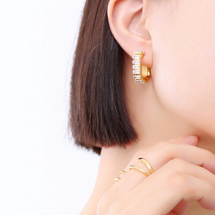 ジルコンのシャンデリアピアス ホワイトジルコン シャンデリアピアス | Precious Link