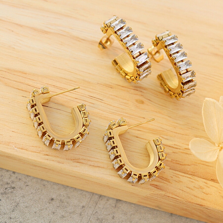 ジルコンのシャンデリアピアス ジルコンのシャンデリアピアス