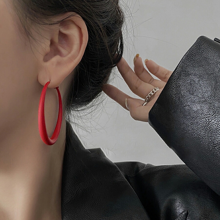 REDValentino フープピアス 2wayバイカラーフープピアス – CENE