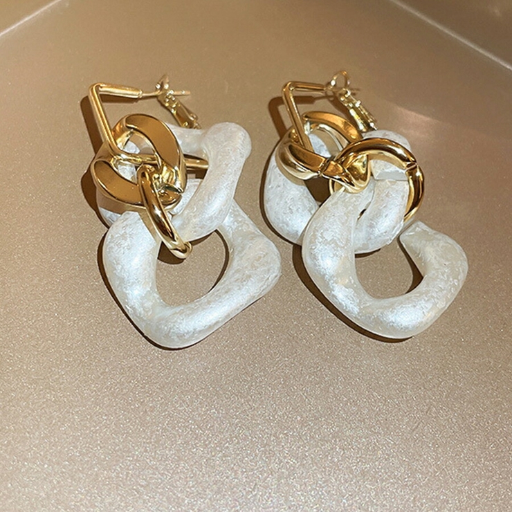 ビッグチェーンモチーフピアス 存在感抜群 パーティー | SLENDER | 詳細画像4 