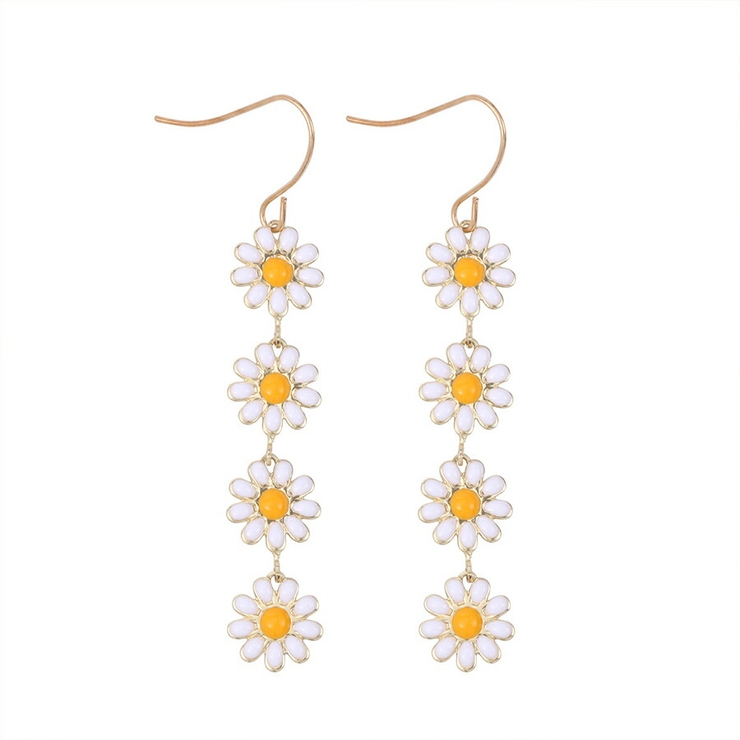 デイジーピアス お花ピアス 韓国ファッション[品番：XL000002593