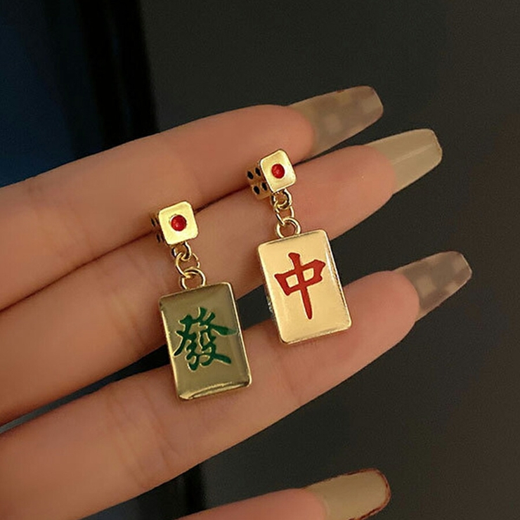 麻雀牌モチーフピアス サイコロ 存在感抜群 | SLENDER | 詳細画像4 