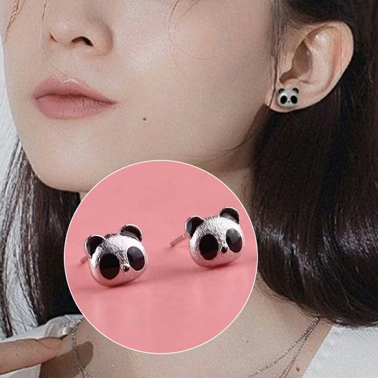 日本限定 パンダピアス シルバー925 小ぶり[品番：XL000003000]｜SLENDER ピアス