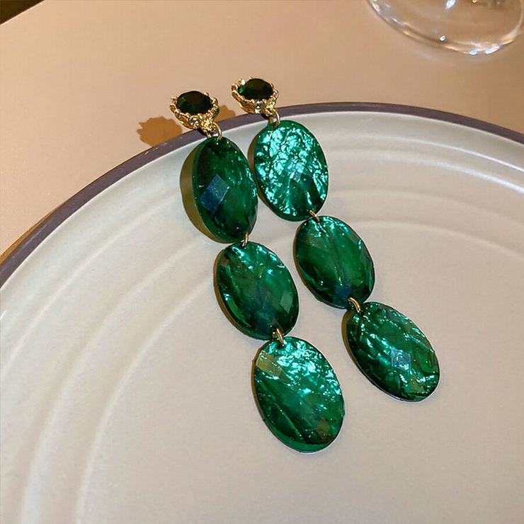 アクア グリーン バイカラー ピアス | 4sb Jewelry