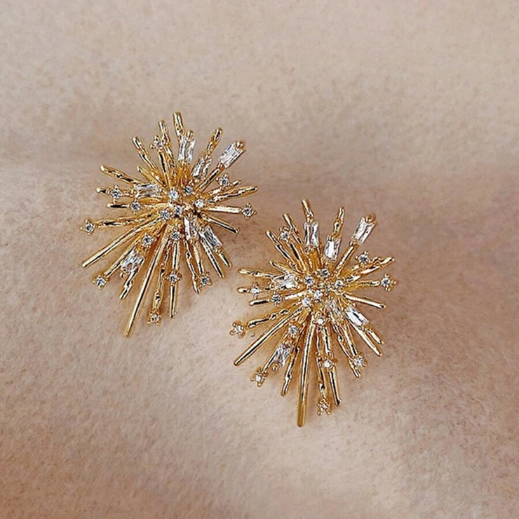 キラキラスパークルピアス 花火 雪の結晶 | SLENDER | 詳細画像5 