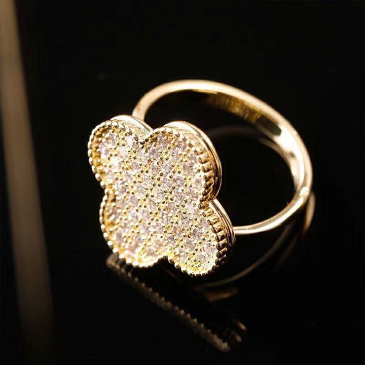 クローバーデザインリング オープンリング レディース | SLENDER | 詳細画像3 