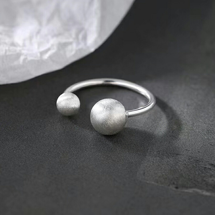 ダブルボールリング シルバー マット | SLENDER | 詳細画像2 