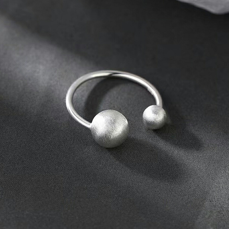 ダブルボールリング シルバー マット | SLENDER | 詳細画像3 