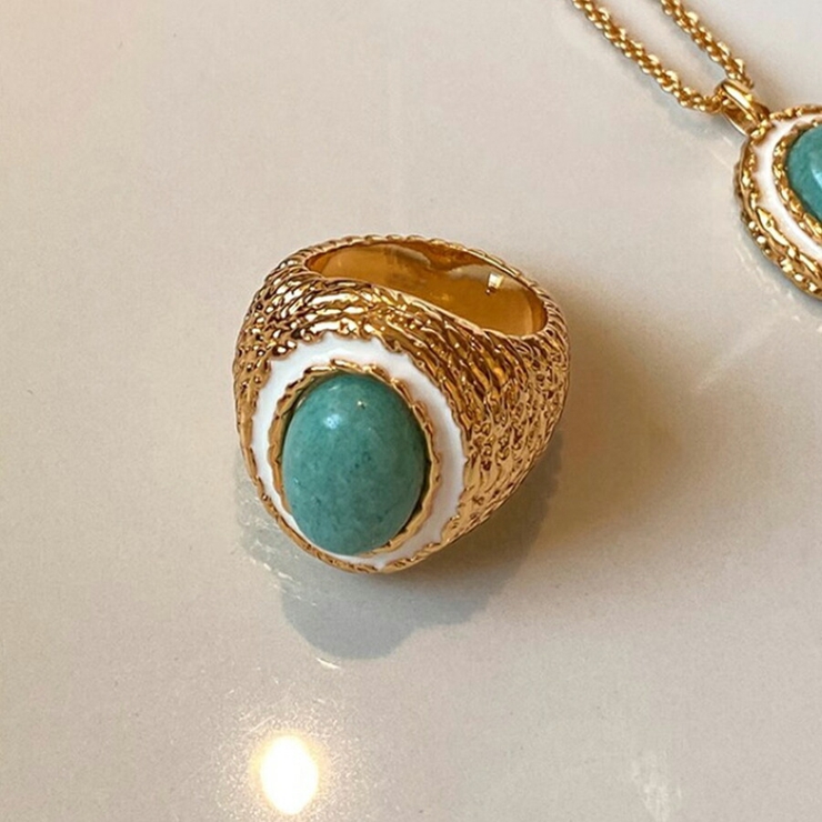 デザインオープンリング ゴールド 存在感抜群 | SLENDER | 詳細画像1 