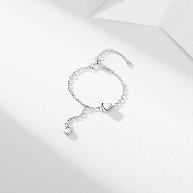 ハートチェーンリング 調整可能 シルバー | SLENDER | 詳細画像6 