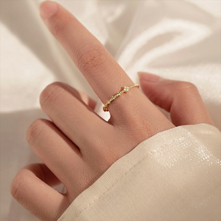 デザインオープンリング ゴールド シルバー | SLENDER | 詳細画像3 