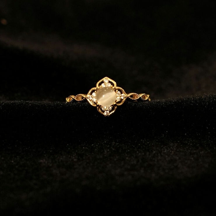 デザインオープンリング ゴールド クローバー | SLENDER | 詳細画像3 