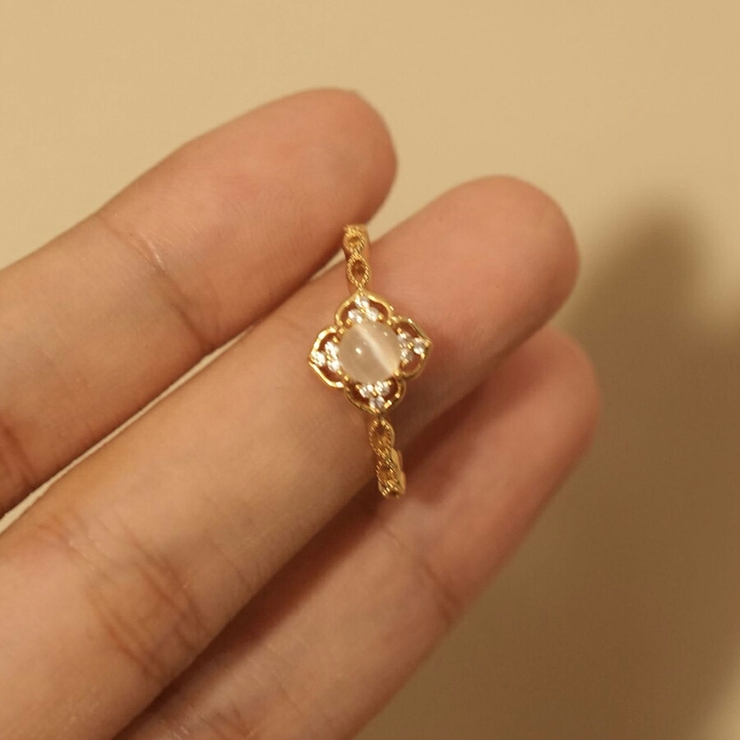 デザインオープンリング ゴールド クローバー | SLENDER | 詳細画像5 