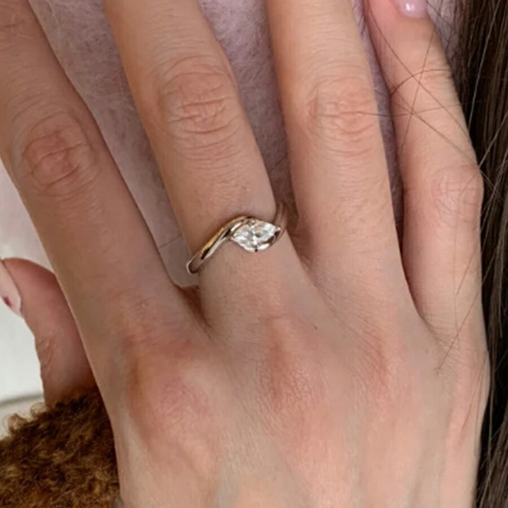 デザインオープンリング ワンポイント おしゃれ | SLENDER | 詳細画像2 