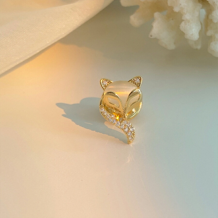 キツネミニブローチピン ラインストーン フォーマル | SLENDER | 詳細画像4 