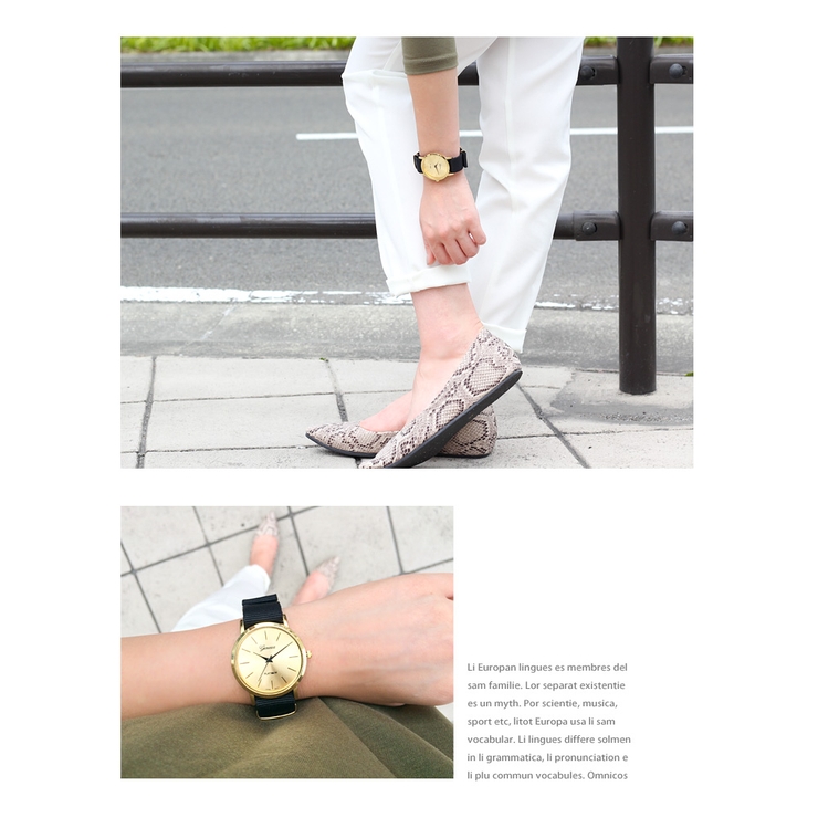NATOナイロンベルト腕時計 レディース メンズ | REAL STYLE | 詳細画像7 