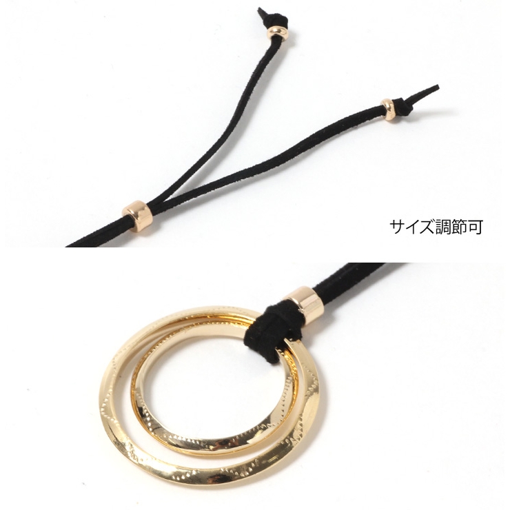 ダブルリングデザインロングネックレス レディース メンズ | REAL STYLE | 詳細画像4 