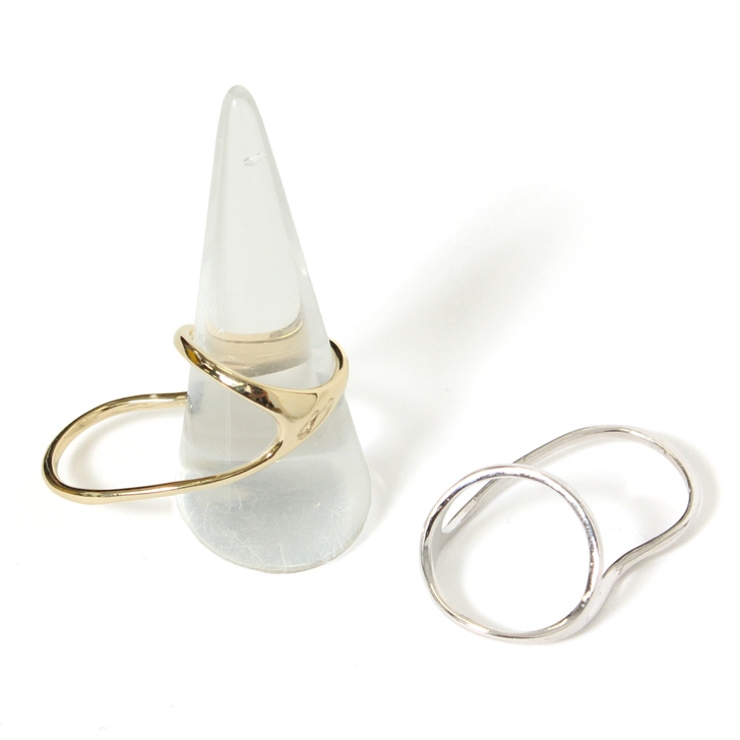 メタリックダブルフィンガーウェーブリング レディース 指輪 品番 Jokw Real Style リアルスタイル のレディース ファッション通販 Shoplist ショップリスト