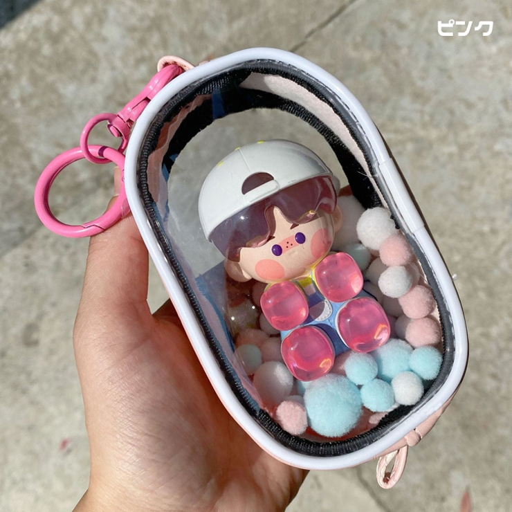 クリアポーチ ぬいぐるみ キーホルダー[品番：JOKW0014251