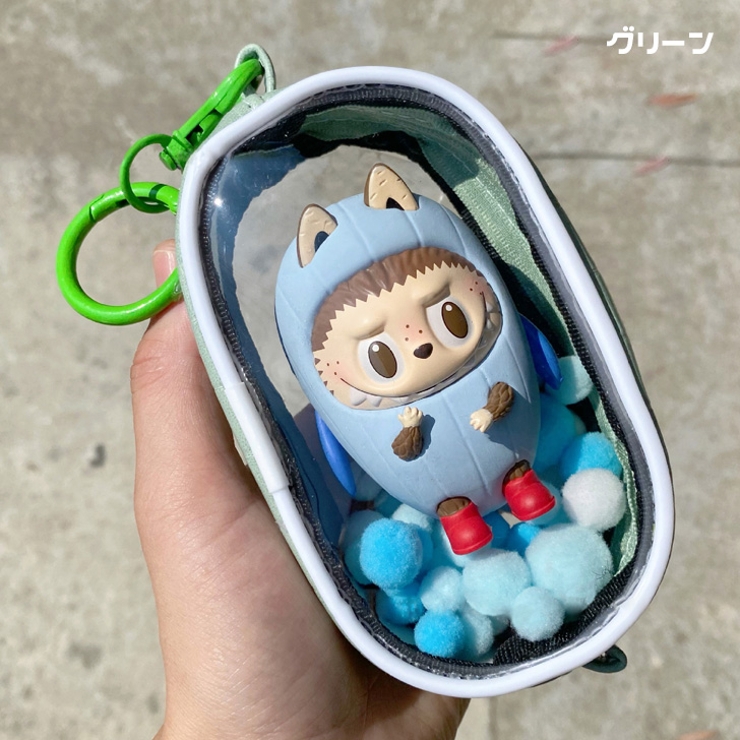 クリアポーチ ぬいぐるみ キーホルダー[品番：JOKW0014251